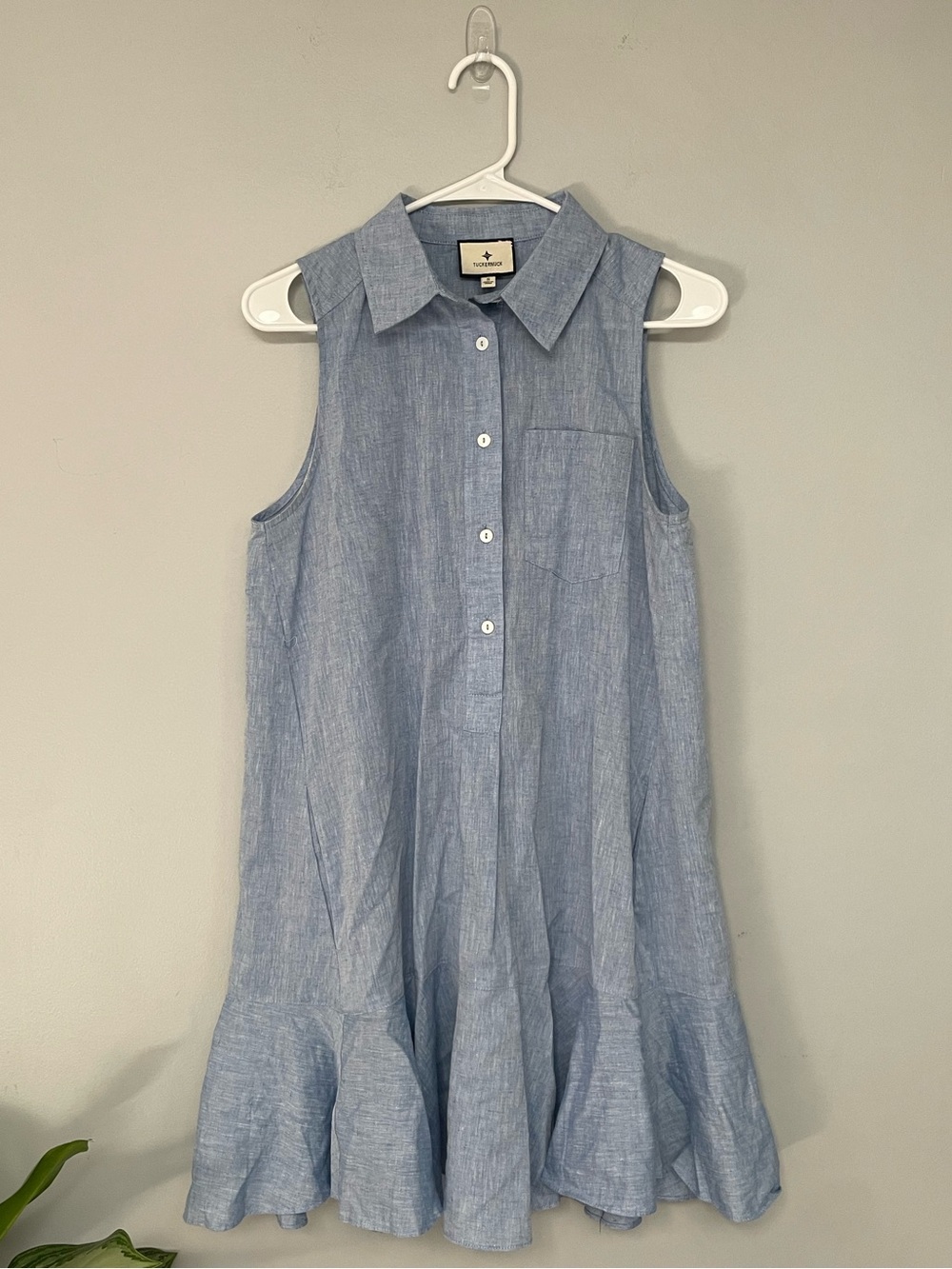 Tuckernuck - Chambray Sleeveless Callahan Shirt Dress